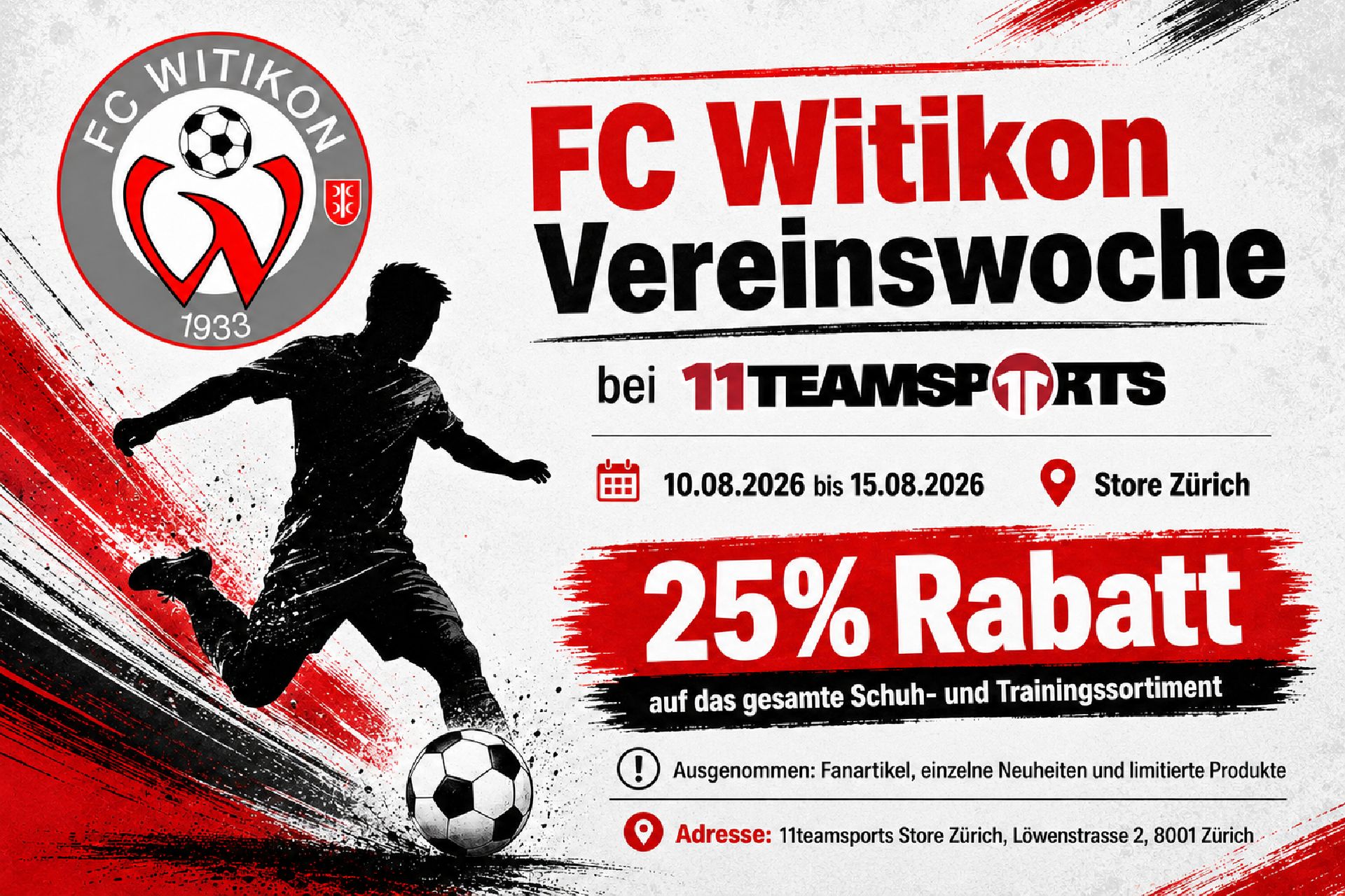 FC Witikon Vereinswoche bei 11TEAMSPORTS